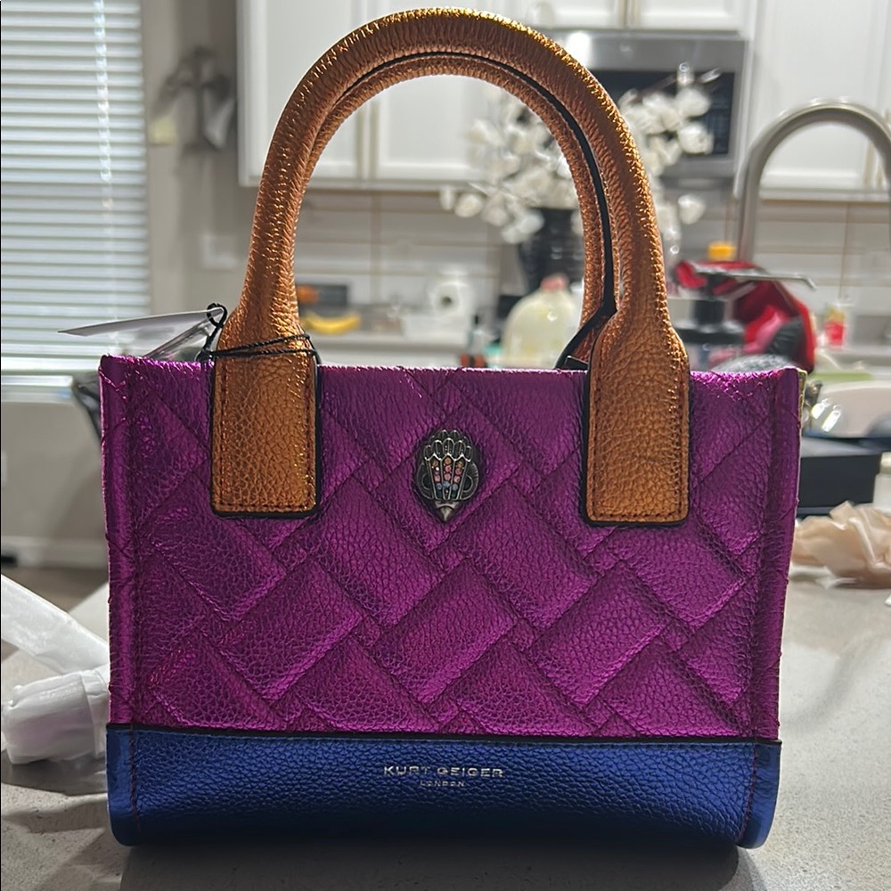 Kurt Geiger Pink and Blue Women's Bag